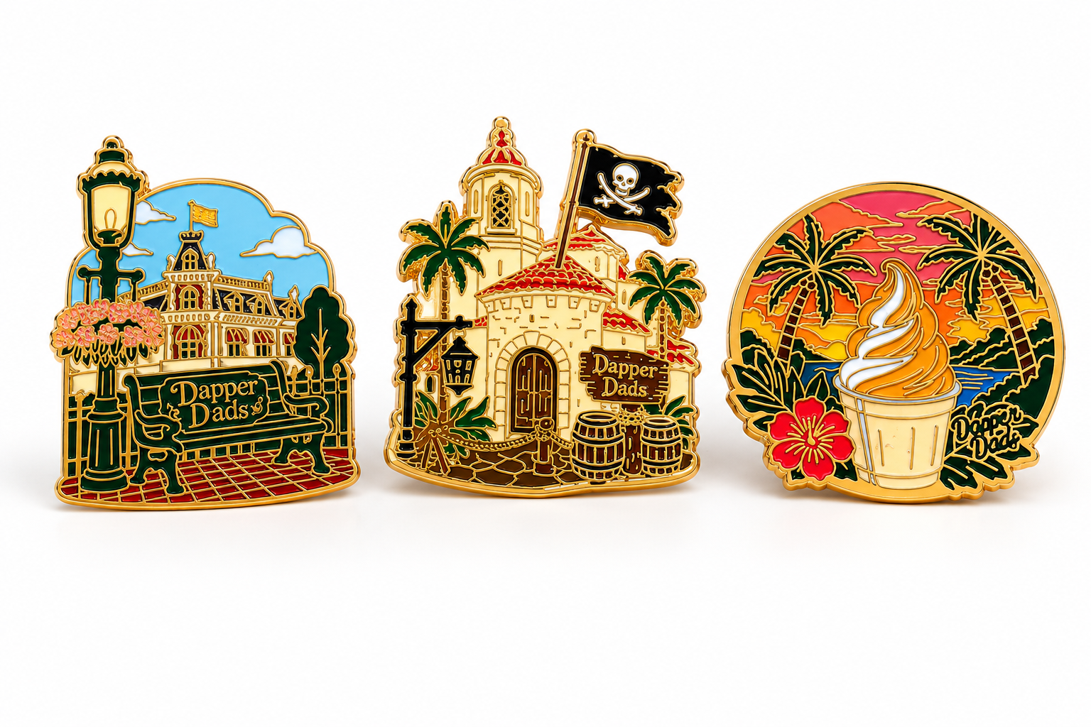 COMING SOON: Dapper Dads 3-Pin Set